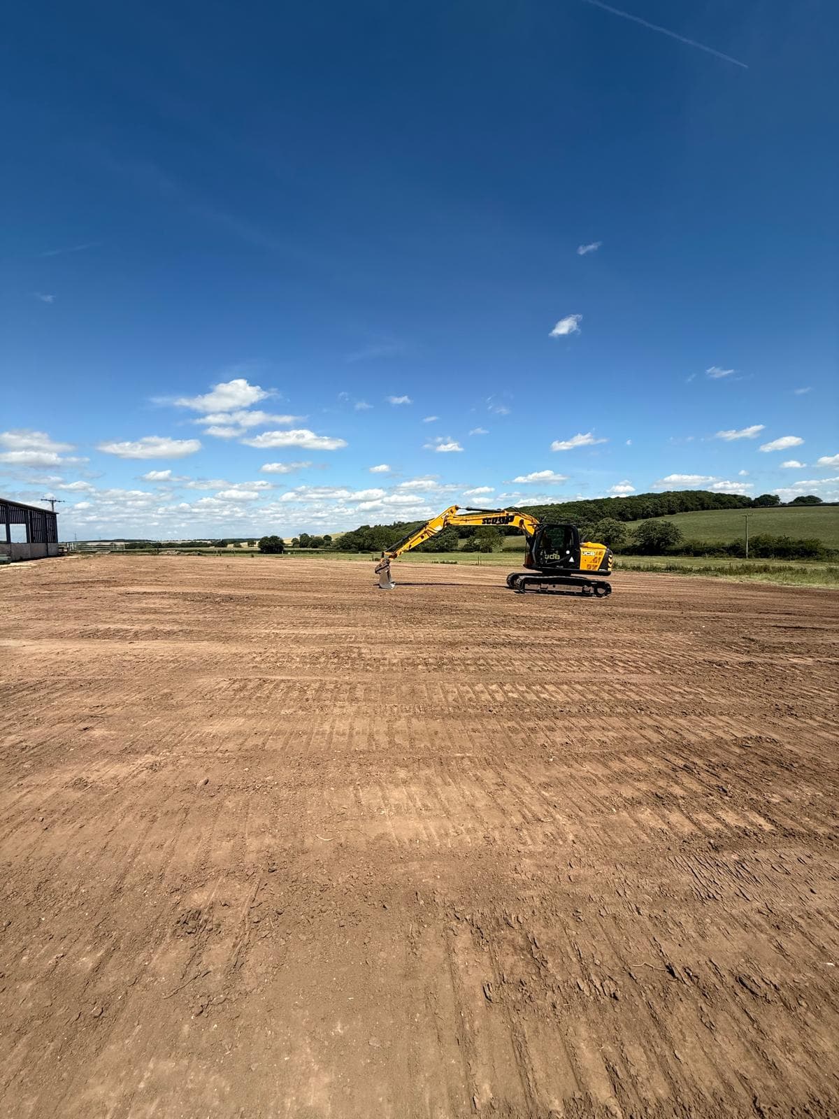 Large field leveling groundworks project