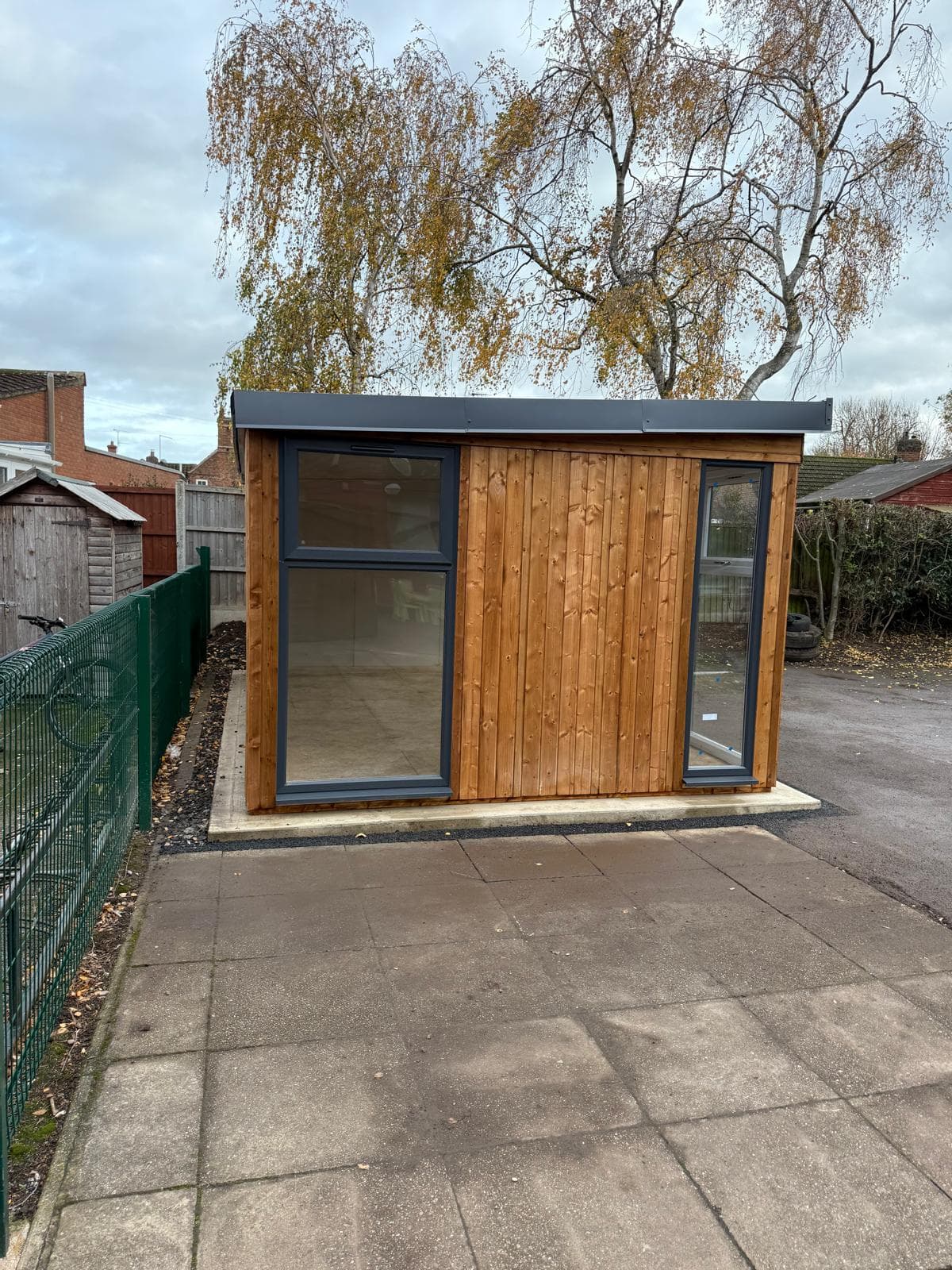 Small timber clad garden room