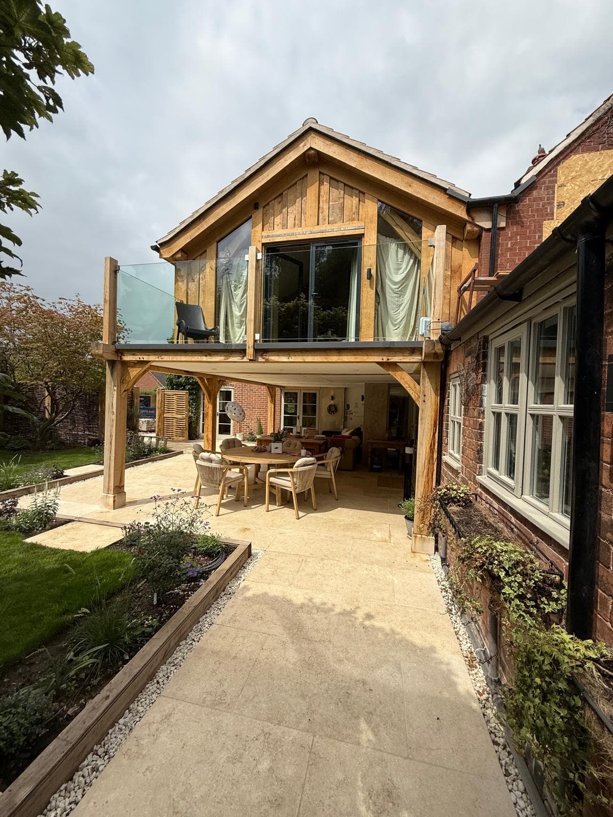 Oak Frame Extension & Landscaping